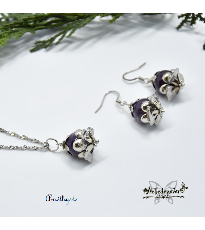 Collier Améthyste Felilë