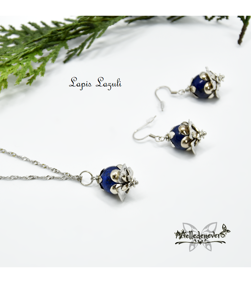 Boucles Lapis Lazuli Elendur